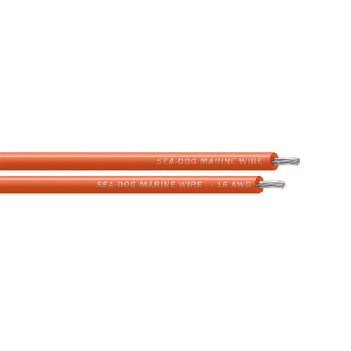 Sea-Dog 16 AWG Orange Primary Wire - 100' [8016082]
