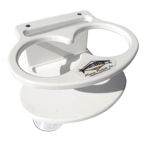Deep Blue Marine Double Slim Can Drink Holder Cell Phone - White [DSD-CELL]
