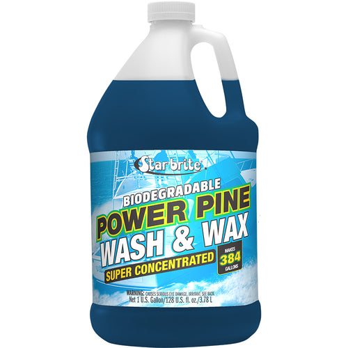 Star brite Power Pine Boat Wash Wax - Concentrated Marine Grade Formula - 1 Gallon [94700]