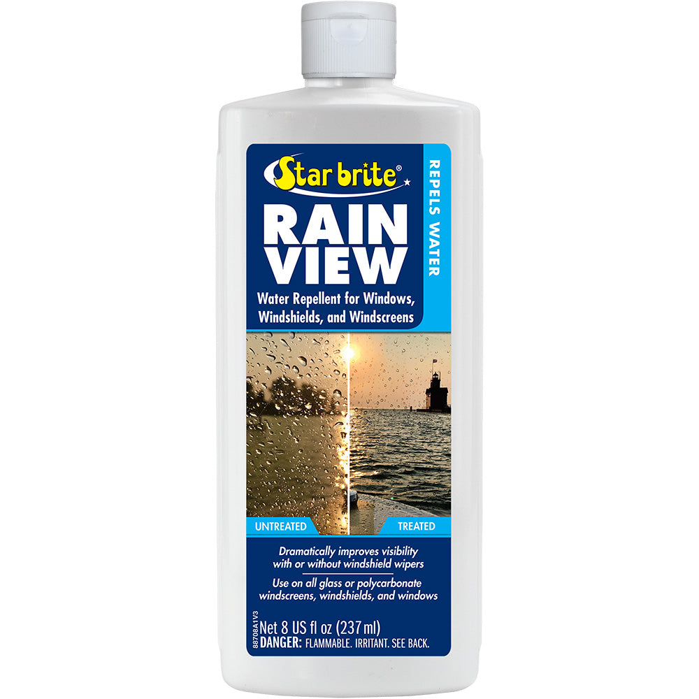 Star brite Rain View - Rain Repellent f/Windshields Windows - 8 oz [88708]
