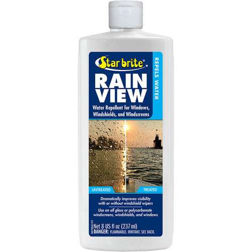 Star brite Rain View - Rain Repellent f/Windshields Windows - 8 oz [88708]