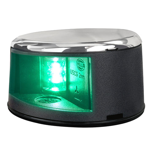 Hella Marine NaviLED Gen II Starboard Deck Mount Navigation Lamp - Stainless Steel [017910311]