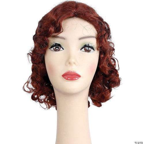 Womens Fingerwave Fluff Wig | Red-Bright