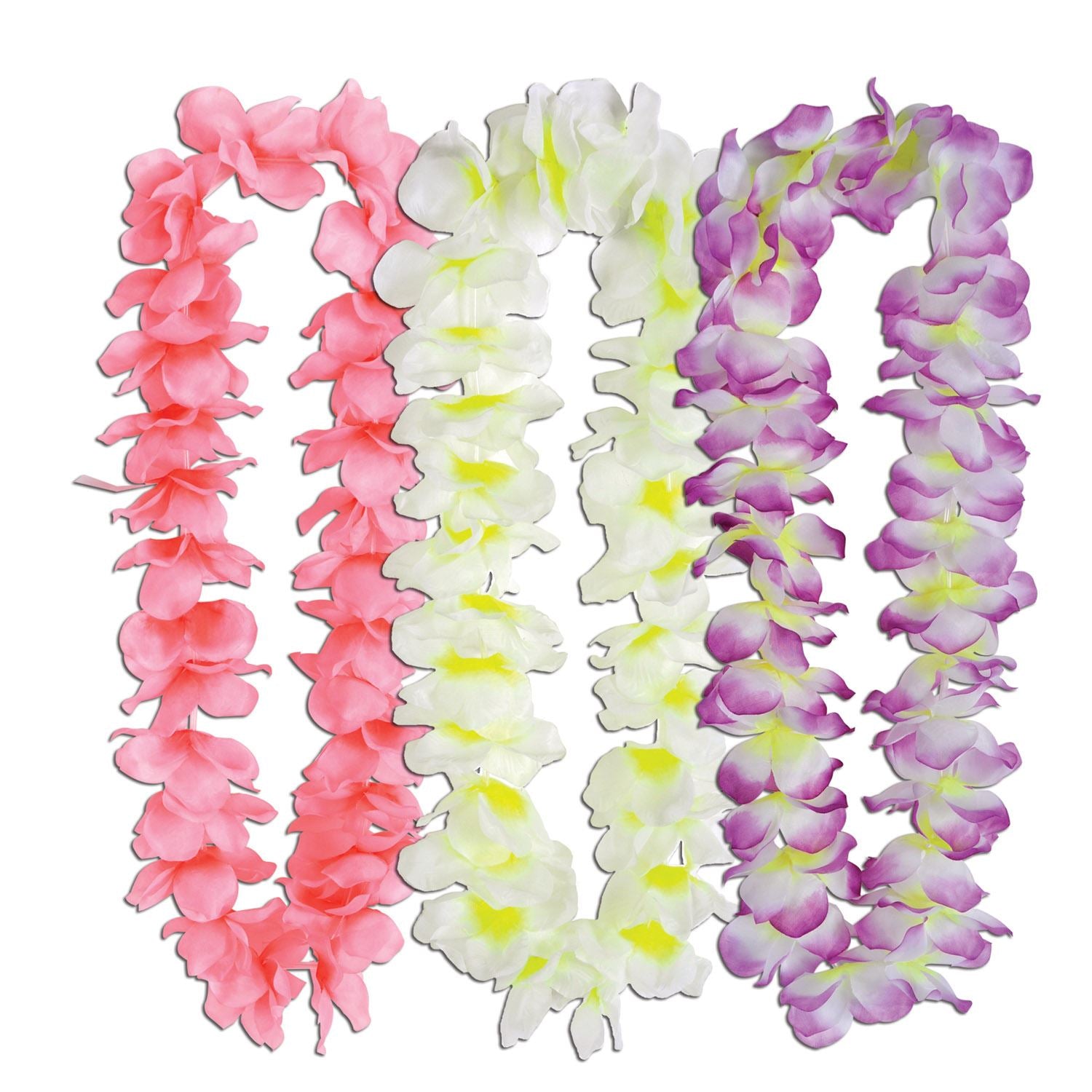 Beistle Assorted Silk N Petals Island Oasis Leis - Luau | Party Supply