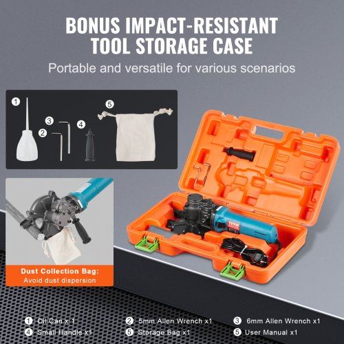 1100W Electric Rebar Cutter Cutting up to 3/2In 4-40mm