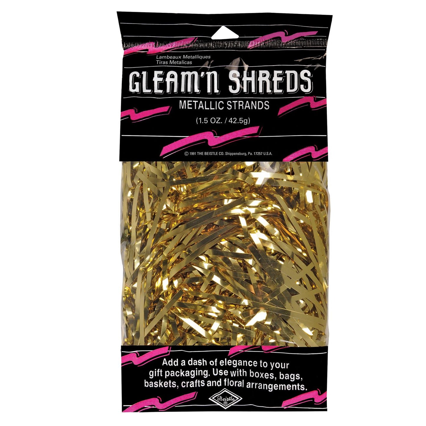 Beistle Gold Gleam N Shreds - General Occasion | Party Supply | Decoration