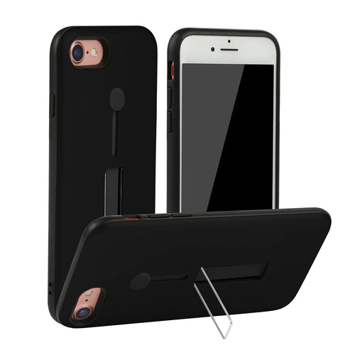 Finger Strap Phone Case for iPhone 8 Drop-prot ection Finger Ring Rugged Phone