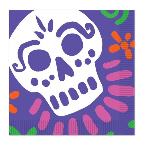 Beistle Day Of The Dead Luncheon Napkins | Party Supply | Decoration