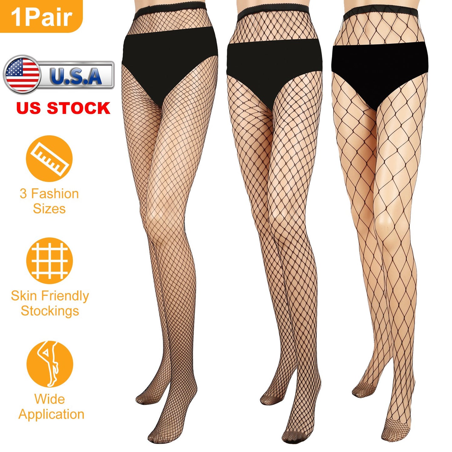 Women Fishnet Tights Sexy High Waist Fishnet Pantyhose Stretchy Mesh Hollow Out