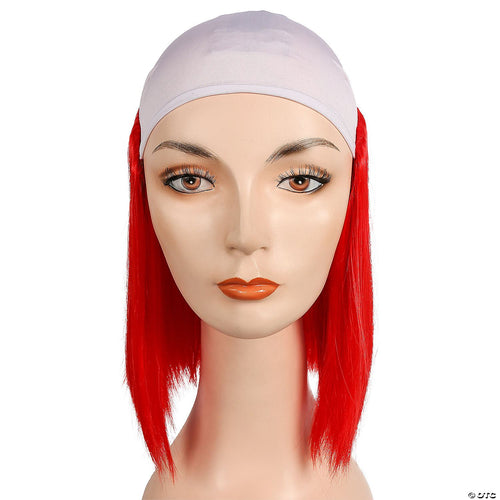 Bald Straight Clown Wig | Red