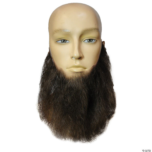 8" Wavy Full Beard - Human Hair Light Chestnut Brown