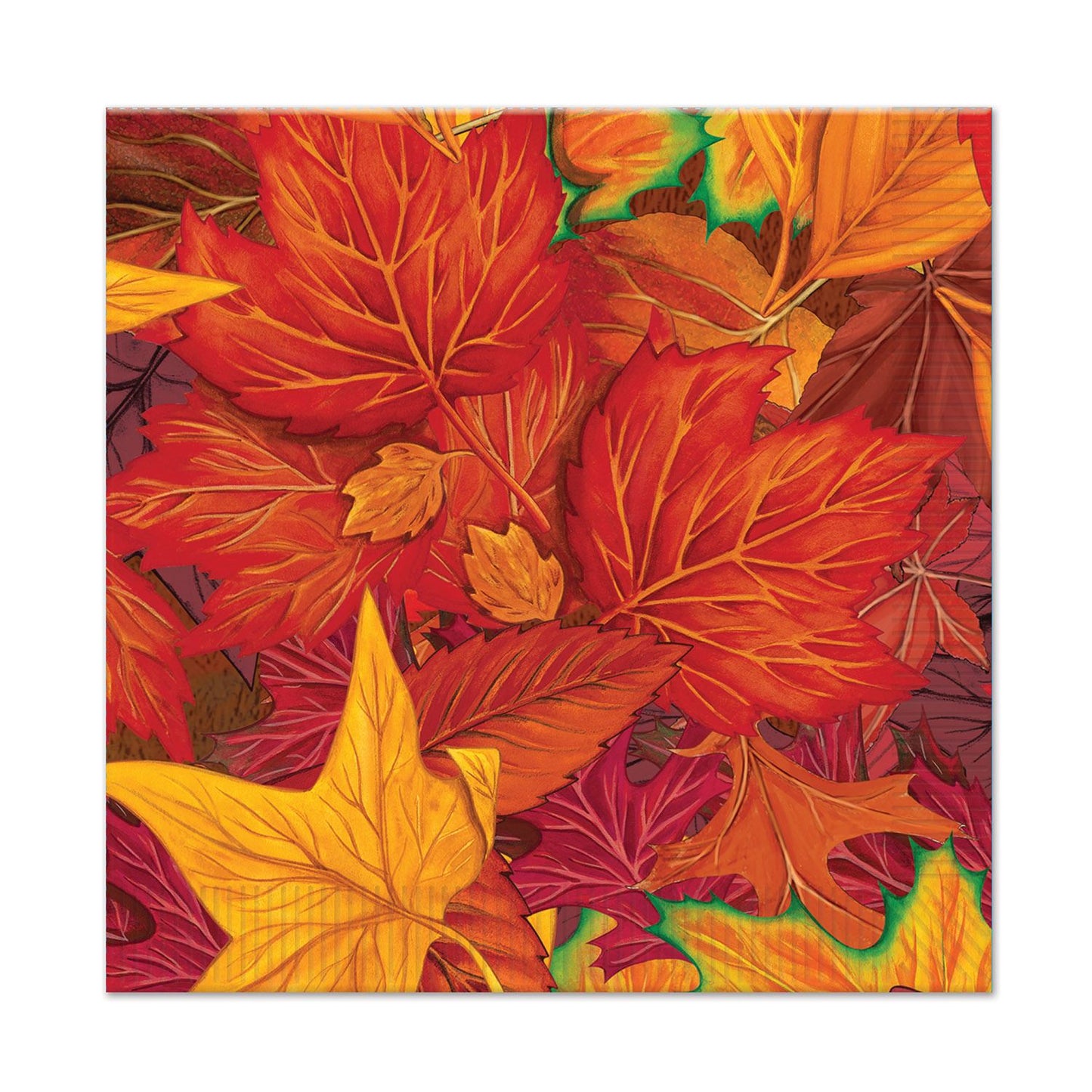 Beistle Fall Leaf Beverage Napkins - Thanksgiving/Fall | Party Supply