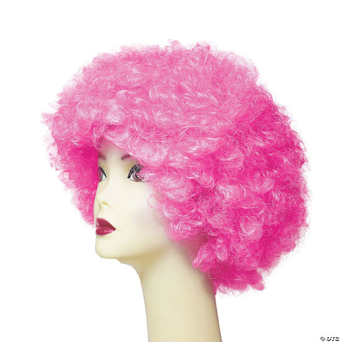 Adults Hot Pink Bargain Afro Wig