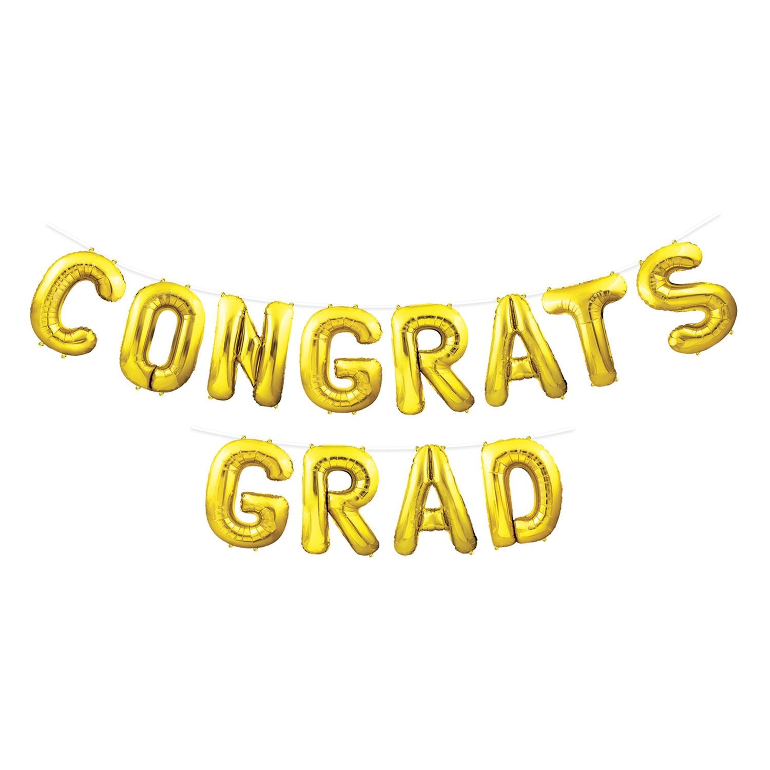 Beistle Congrats Grad Balloon Streamer - Graduation | Party Supply