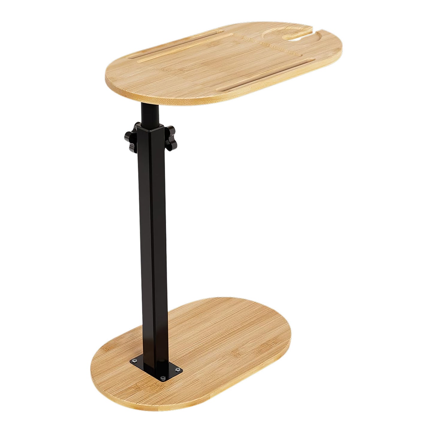 C-Shaped Bathtub Tray Table With Adjustable Height 360° Rotatable Desktop 9204