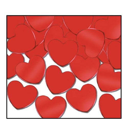 Beistle Red Fanci-Fetti Hearts - General Occasion | Party Supply | Decoration