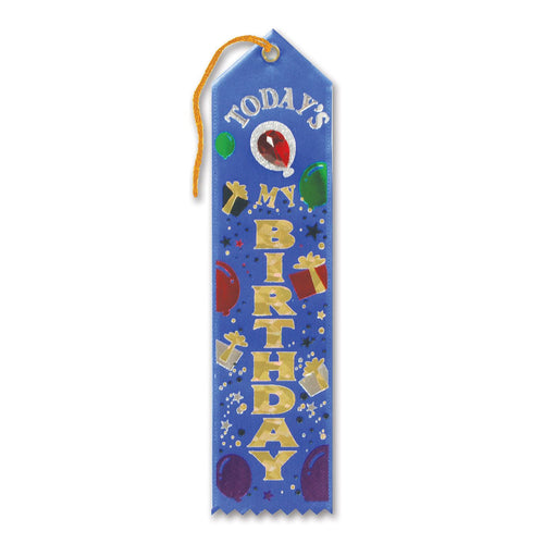 Today's My Birthday Jeweled Ribbon