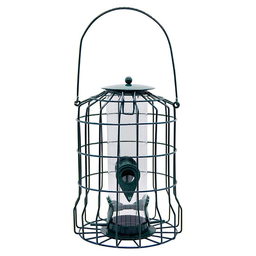 Outdoor Wild Bird Feeder Squirrel-Proof Chew-Proof Metal Hanging Seed Feeder