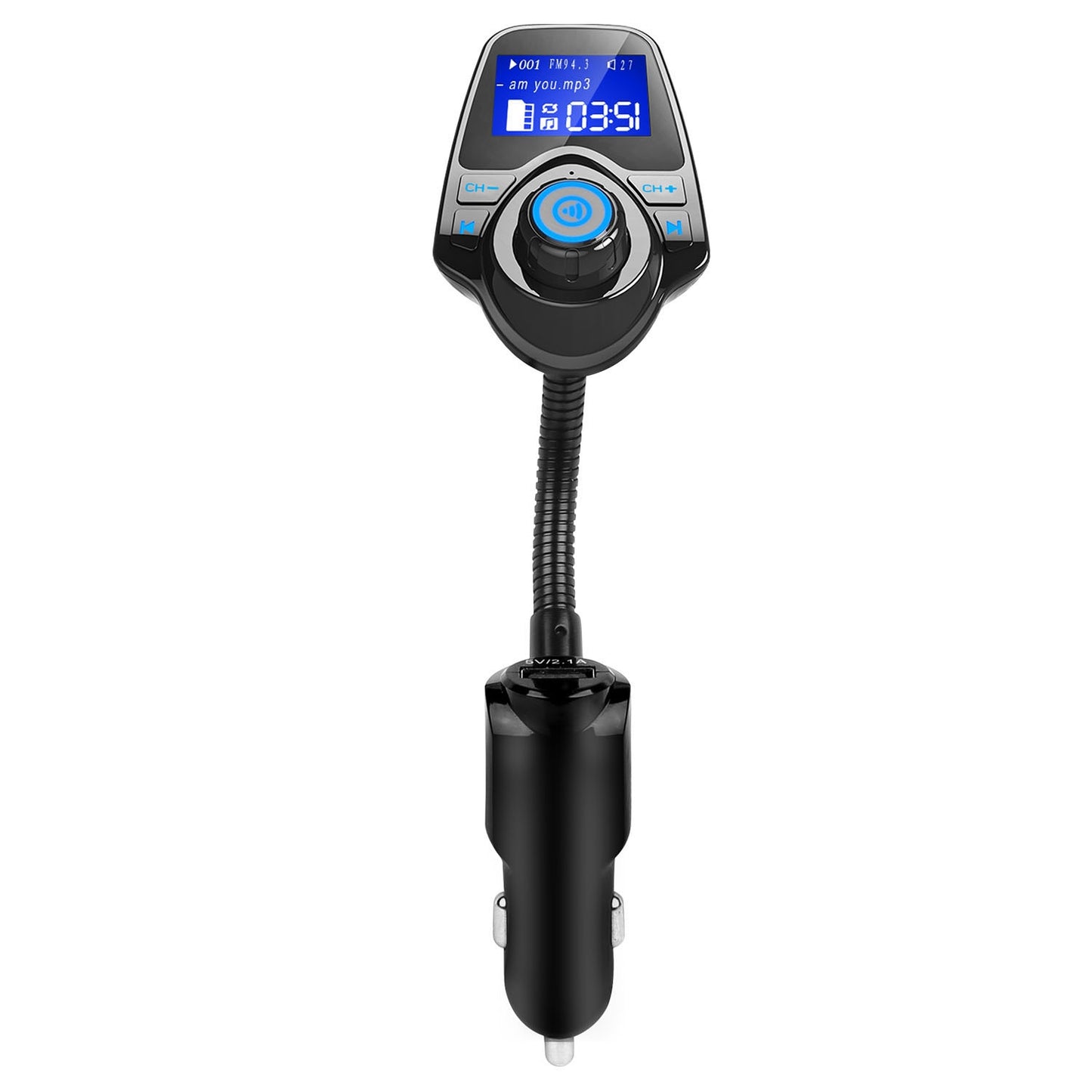 iMounTek Car Wireless FM Transmitter Fast USB Charge Hands-free Call Car MP3