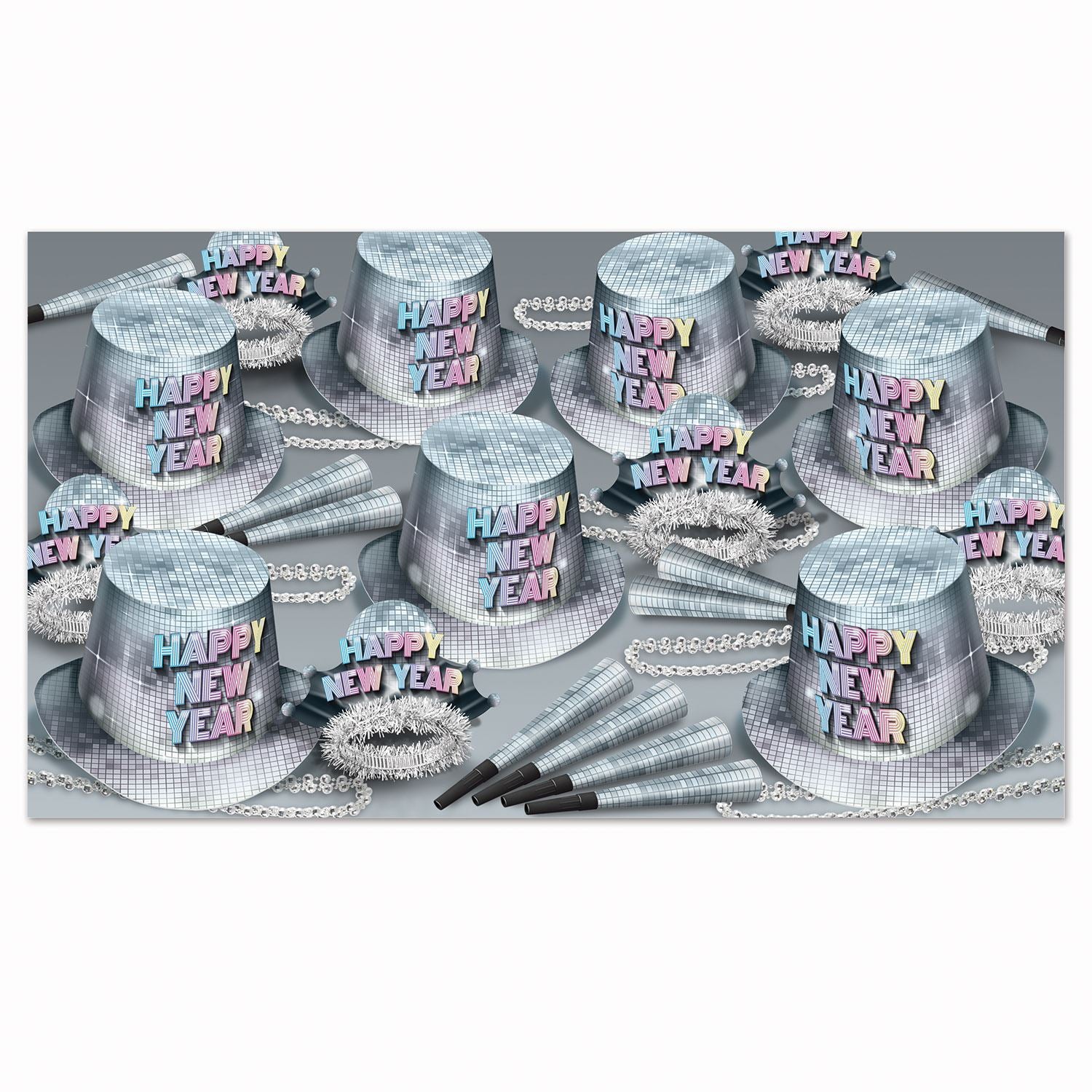 Beistle Disco Fever Asst for 50 - New Years | Party Supply | Decoration