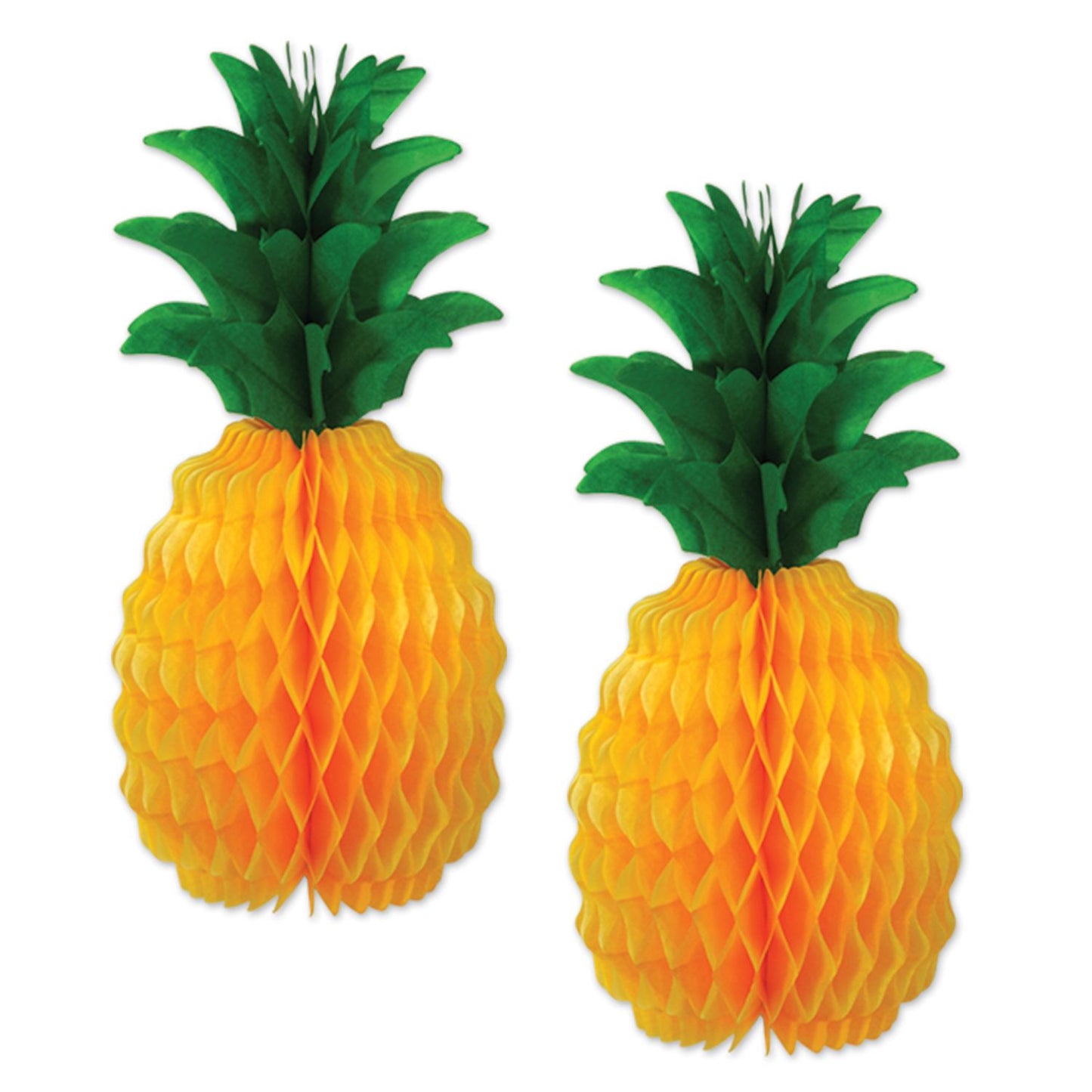 Beistle Tissue Pineapples - 12 inches - Luau | Party Supply | Decoration