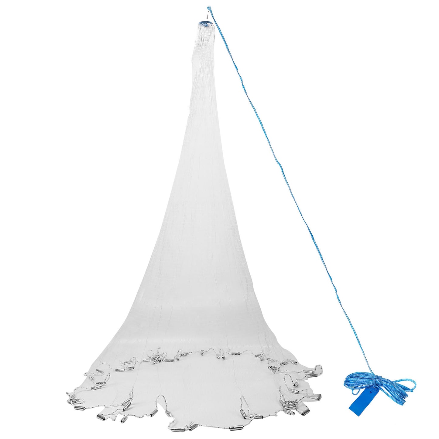 6ft Radius Fishing Cast Net Bait Trap Easy Throw Heavy Duty Hand Cast Net with