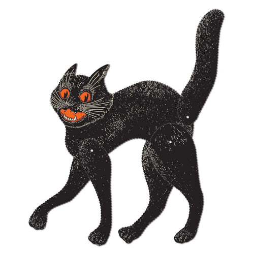 Beistle Jointed Scratch Cat - Halloween-Vintage | Party Supply | Decoration