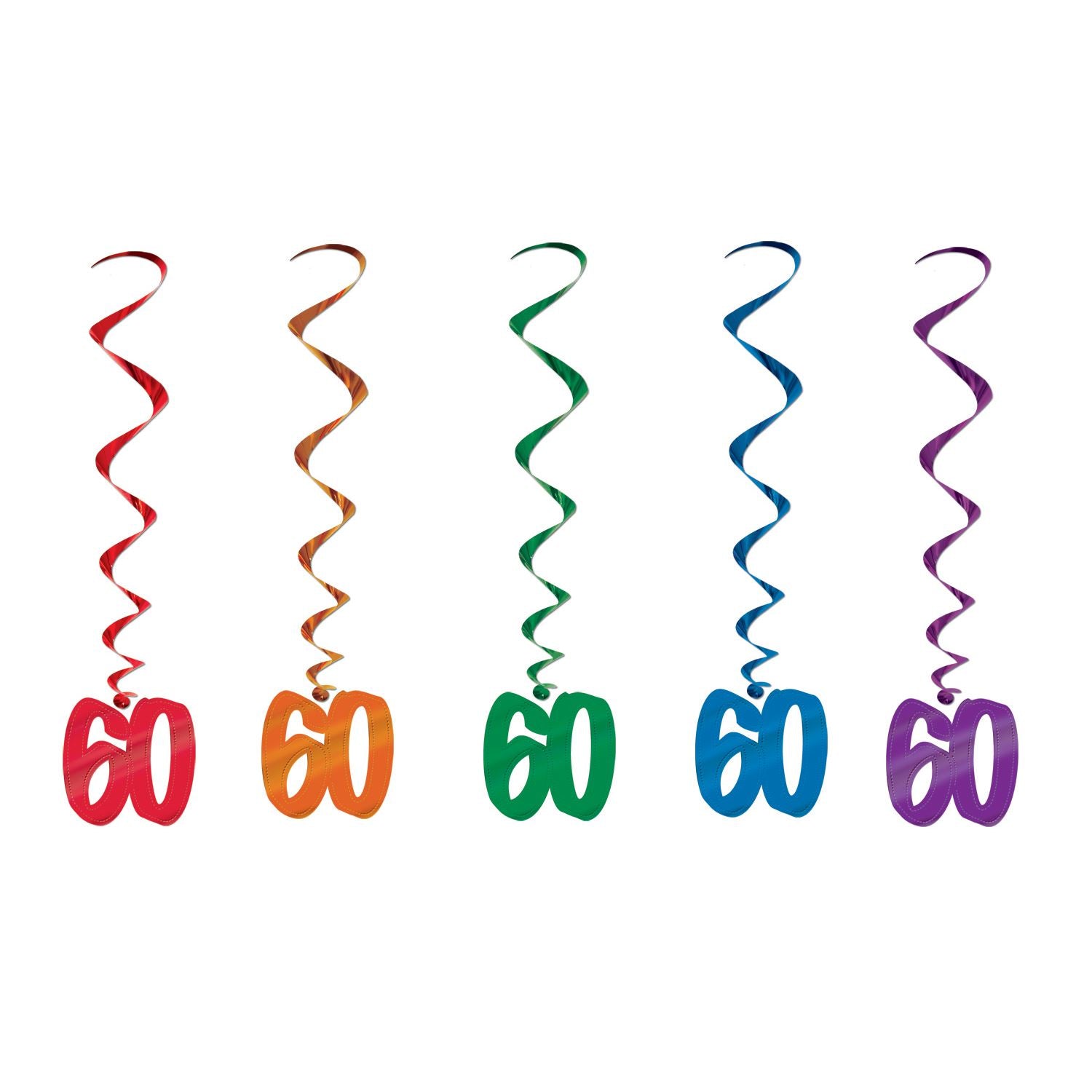 Beistle 60 Hanging Whirl Decorations - Birthday-Age Specific | Party Supply