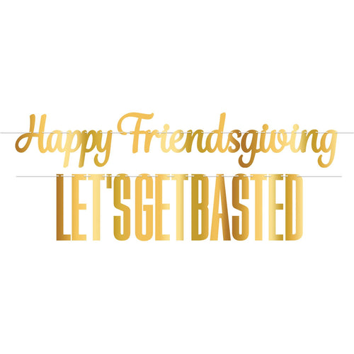 Beistle Foil Friendsgiving Streamer Set - Thanksgiving/Fall | Party Supply
