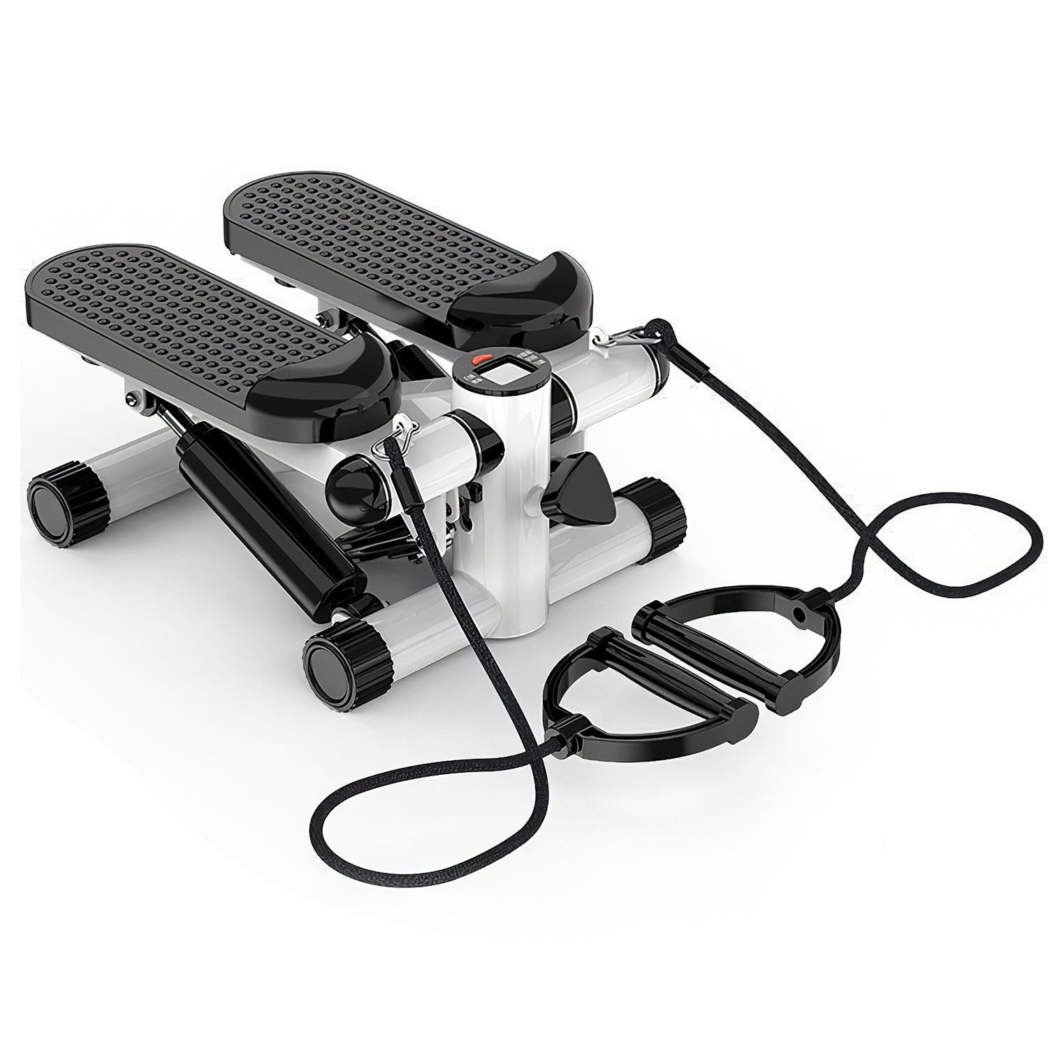 Stepper for Exercise Mini Fitness Stepper with 2 Resistance Bands LCD Monitor