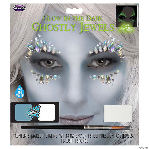 Glow-in-the-Dark Ghostly Jewels Makeup Kit | Halloween Decoration