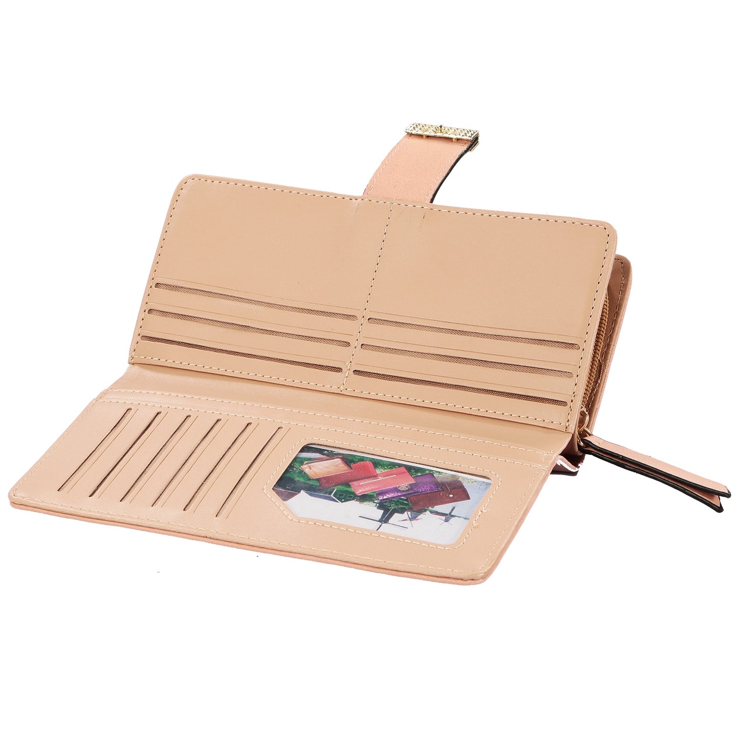 Women Wallet PU Leather Lady Long Purse Phone Clutch Case Credit Card Holder 11