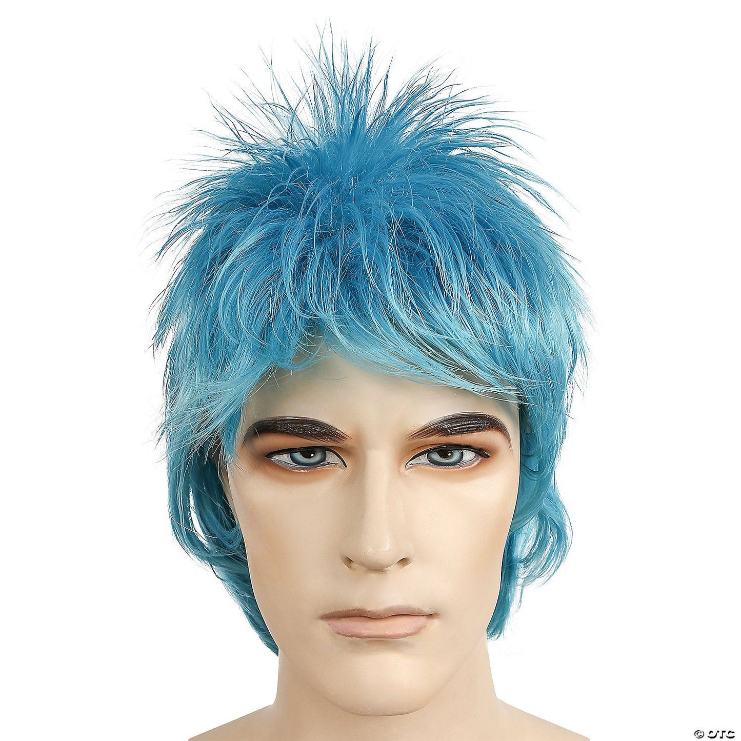 Mens Sky Blue Rod Wig