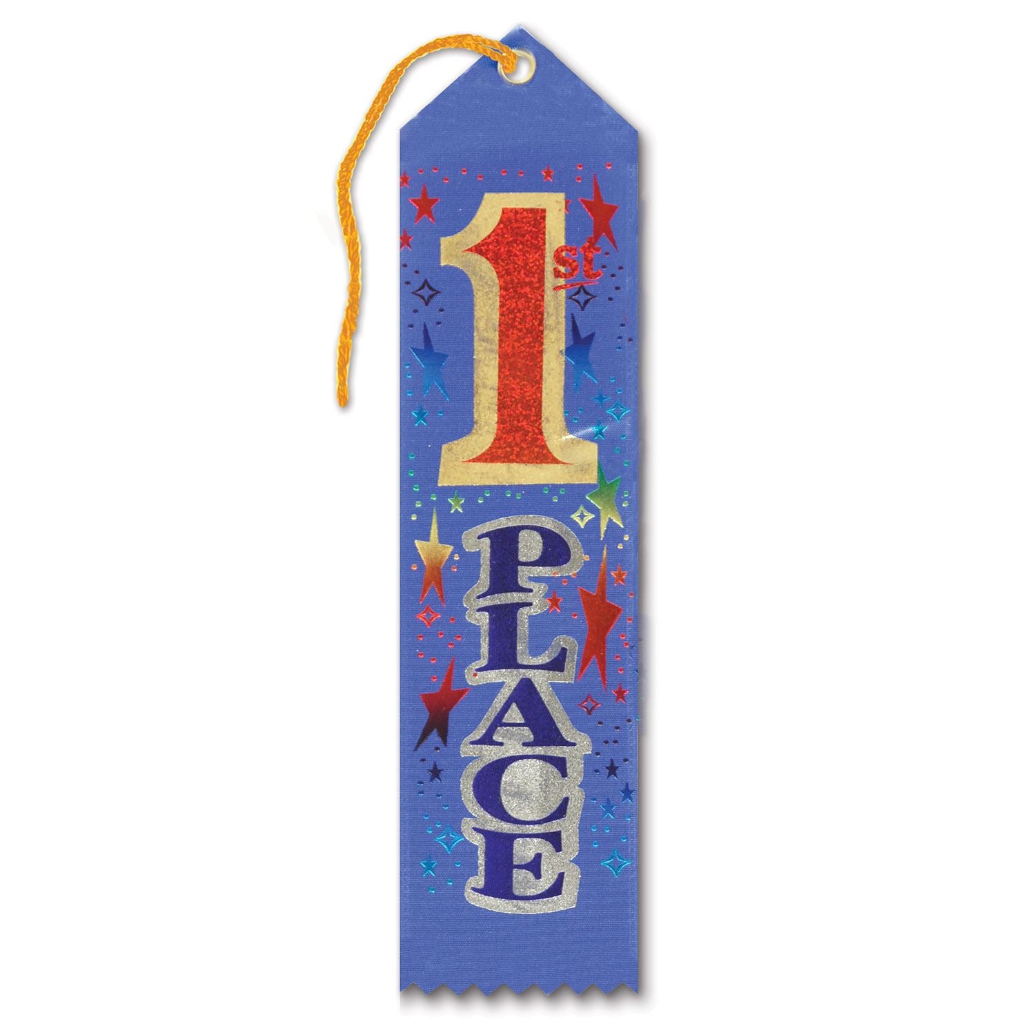 Beistle 1st Place Ribbon - Sports | Party Supply | Decoration | Favor | Award