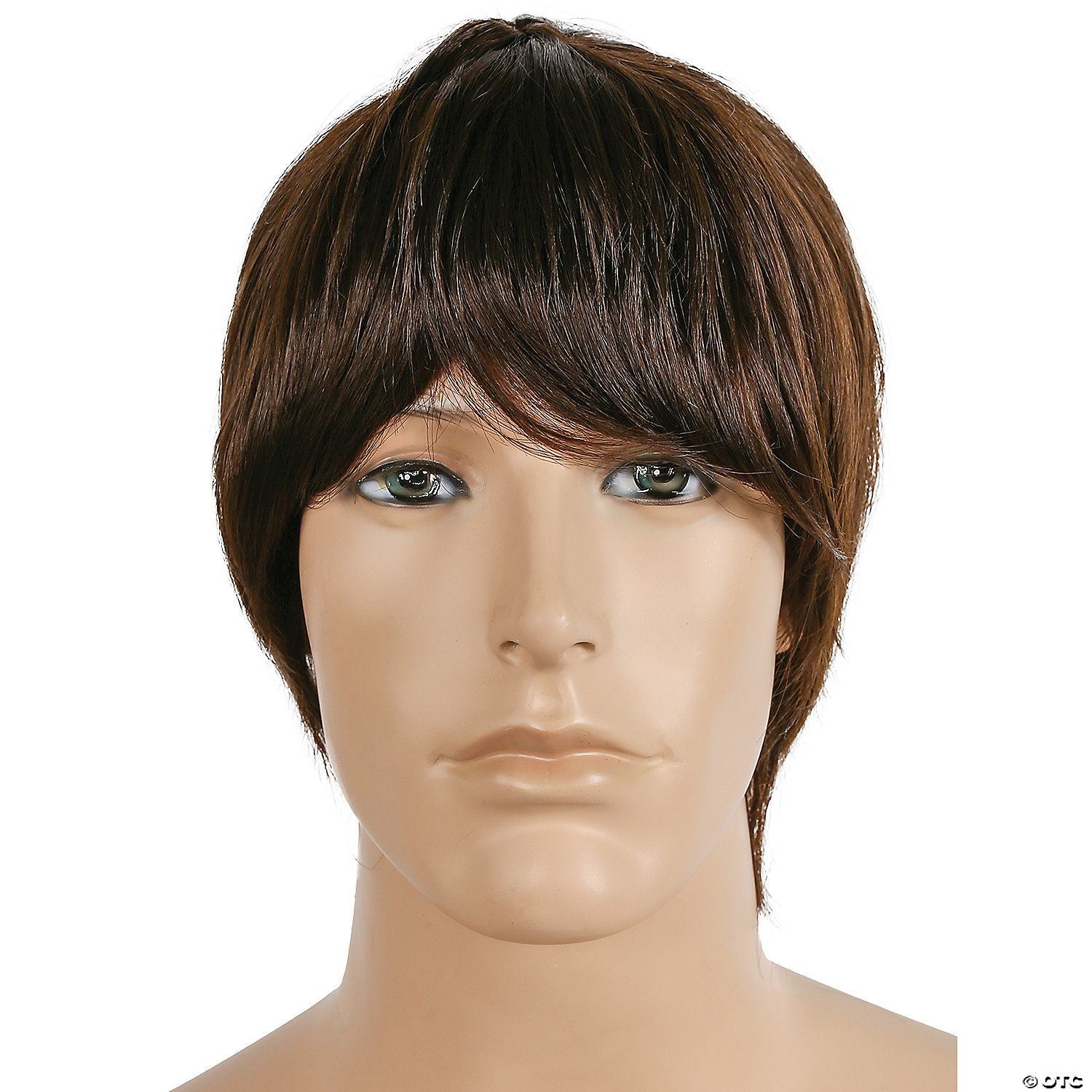 Mens Bargain Surfer Style Wig | Brown-Dark