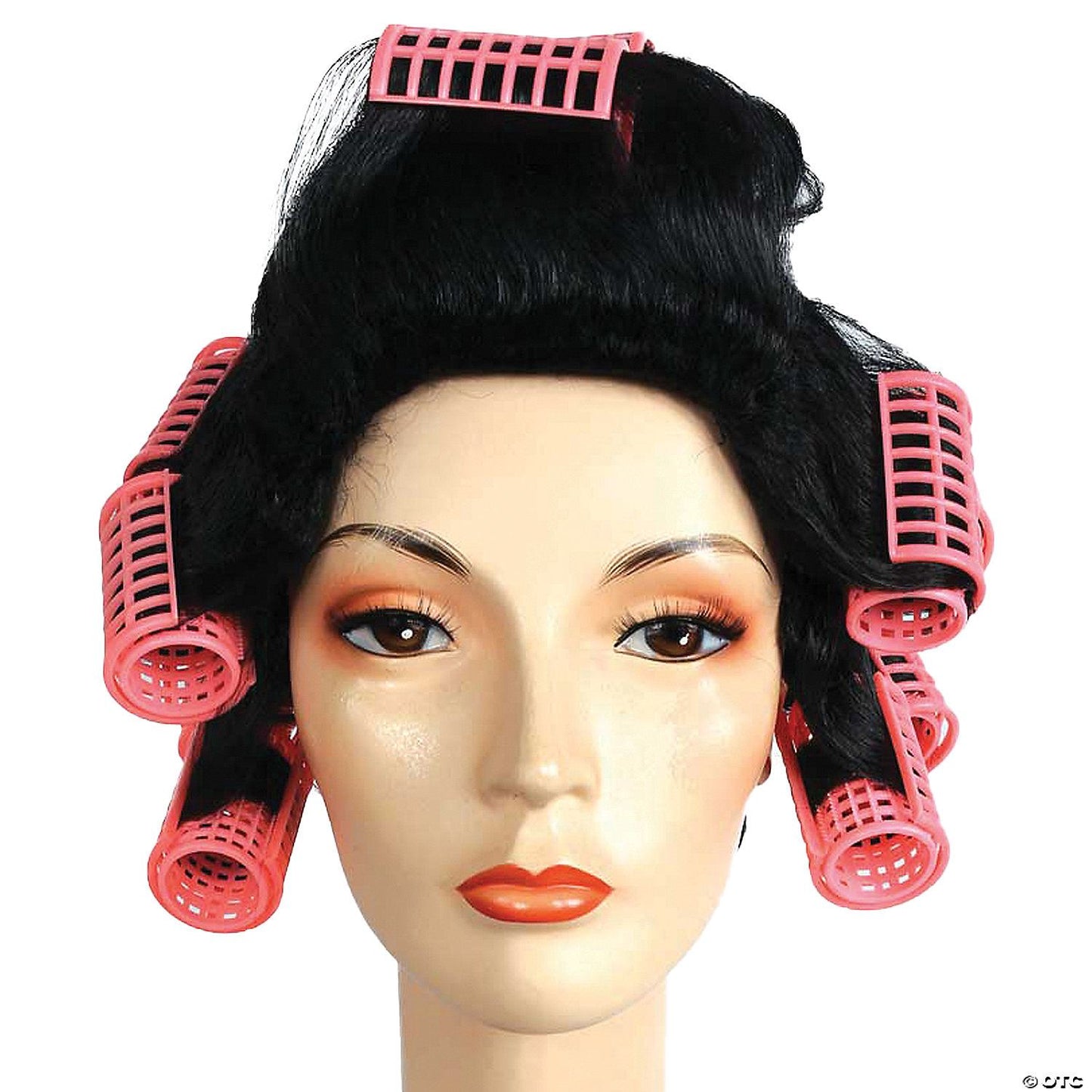 Womens 60s Curler Wig | Black