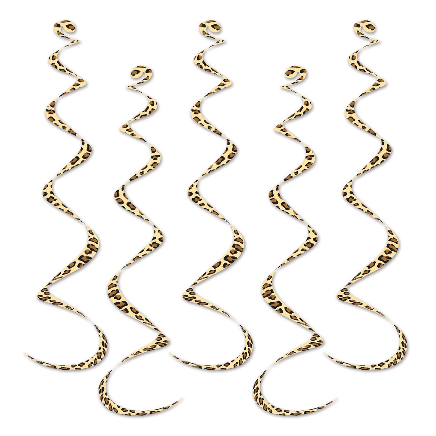 Beistle Printed Leopard Print Whirls - Jungle | Party Supply | Decoration