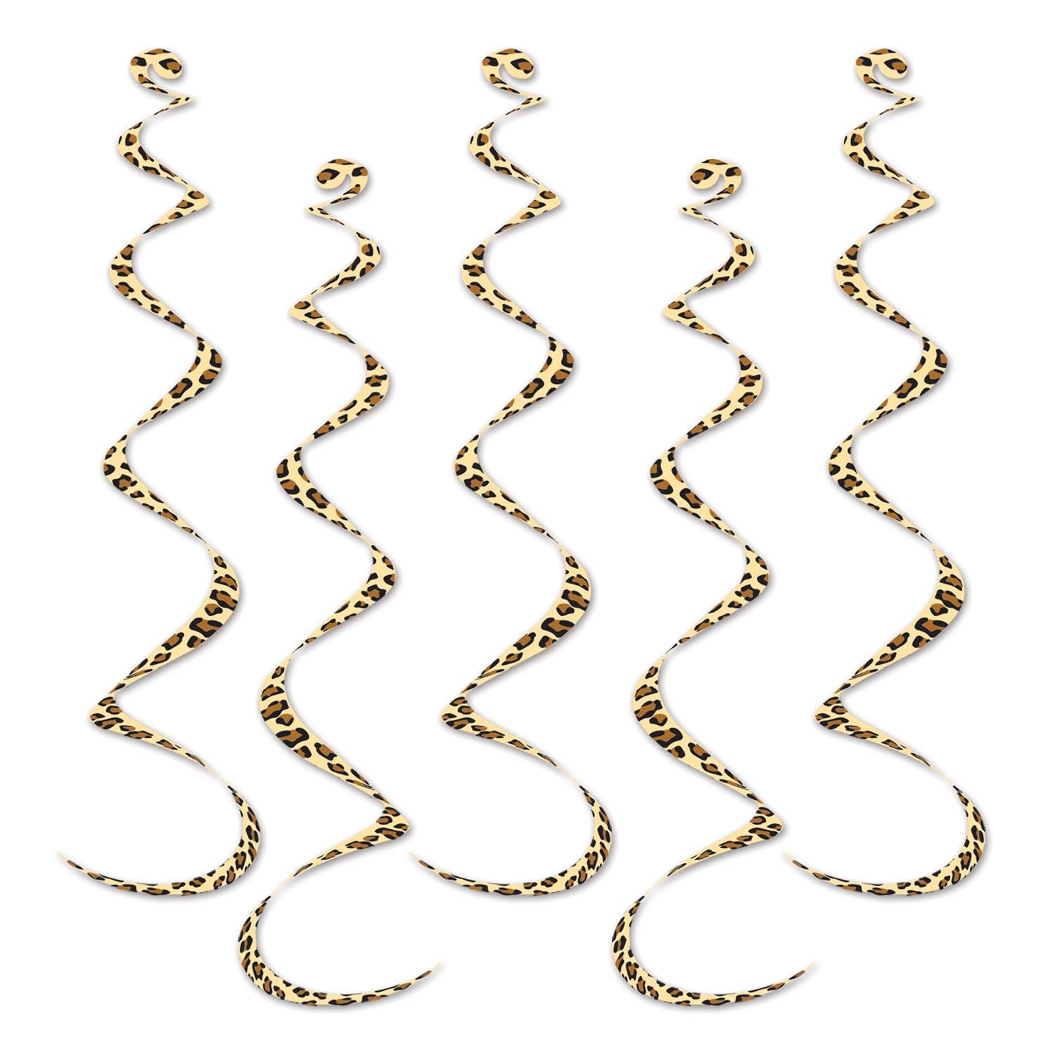 Beistle Printed Leopard Print Whirls - Jungle | Party Supply | Decoration
