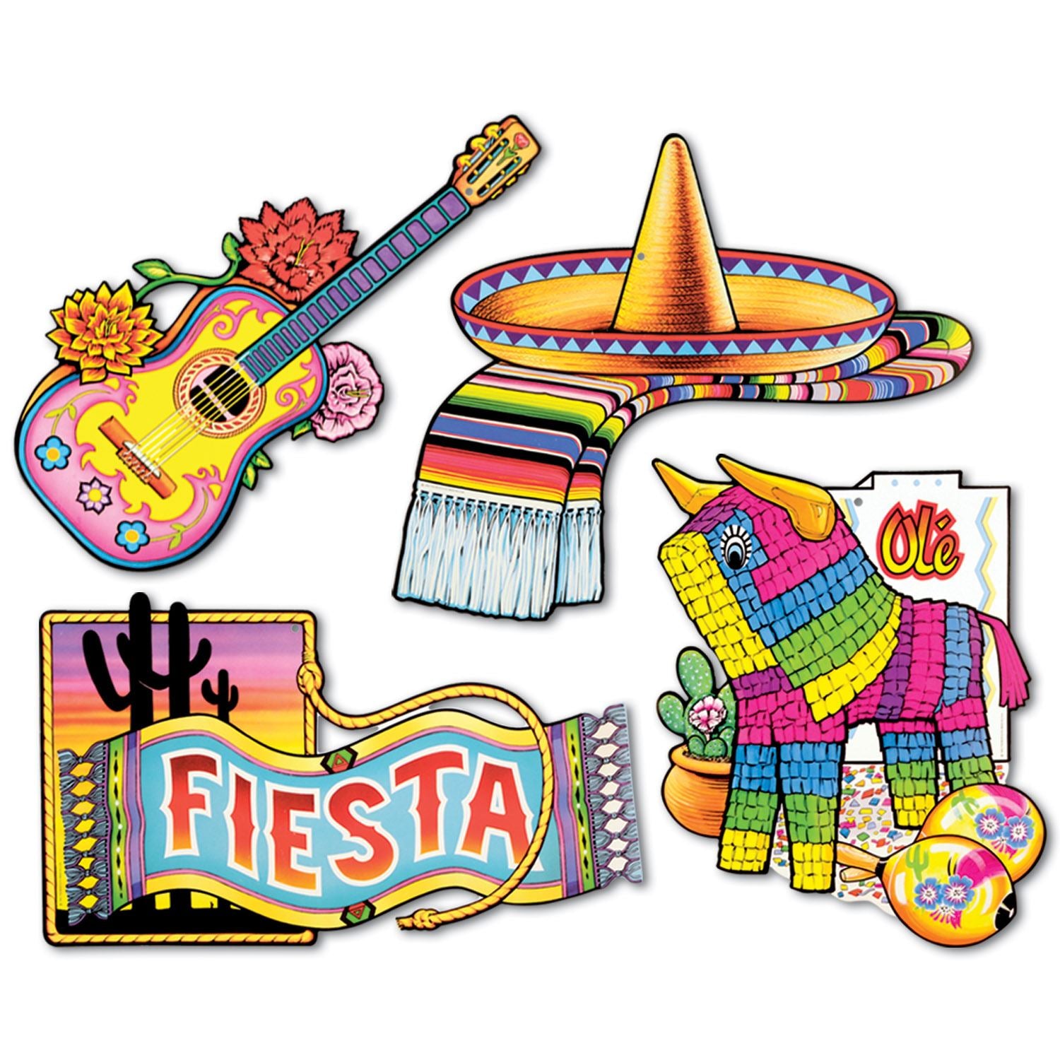 Beistle Fiesta Cutouts - Fiesta/Cinco de Mayo | Party Supply | Decoration