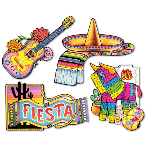 Beistle Fiesta Cutouts - Fiesta/Cinco de Mayo | Party Supply | Decoration