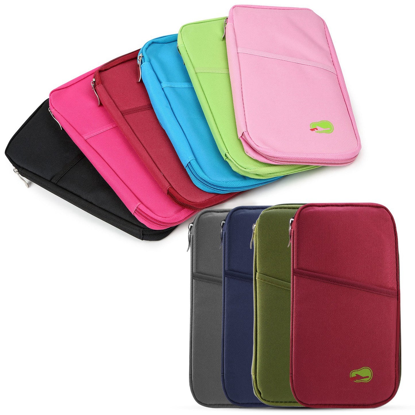 Travel Passport Wallet 12Cells Ticket ID Credit Card Holder Water Repellent