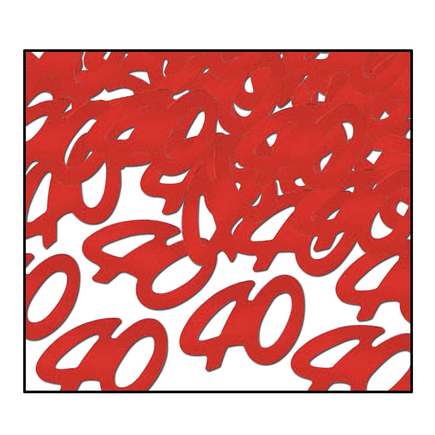 Beistle Red Fanci-Fetti 40 Silhouettes - Anniversary | Party Supply