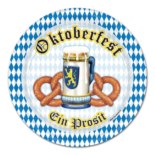 Beistle Oktoberfest Paper Plates | Party Supply | Decoration