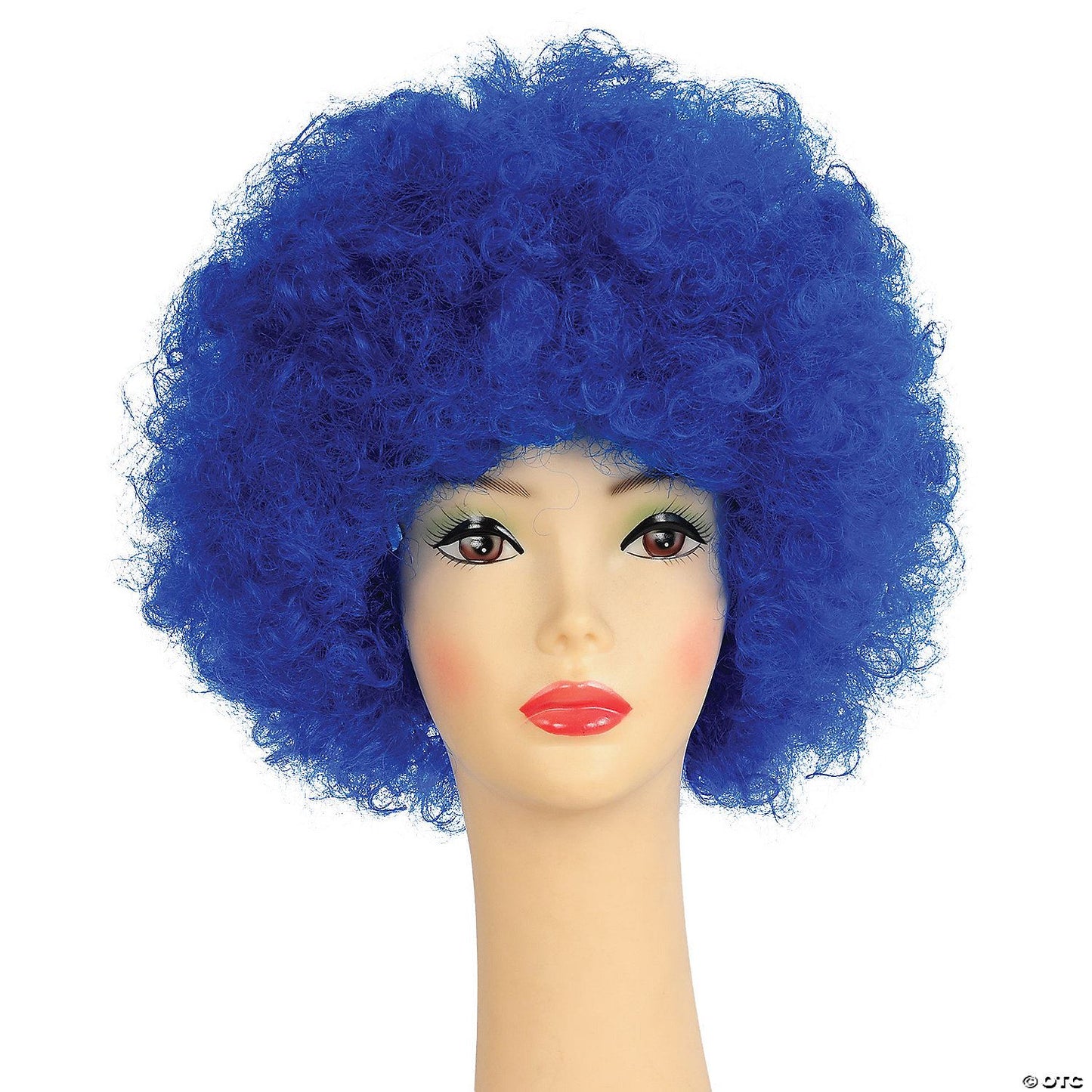 Adults Blue Bargain Afro Wig