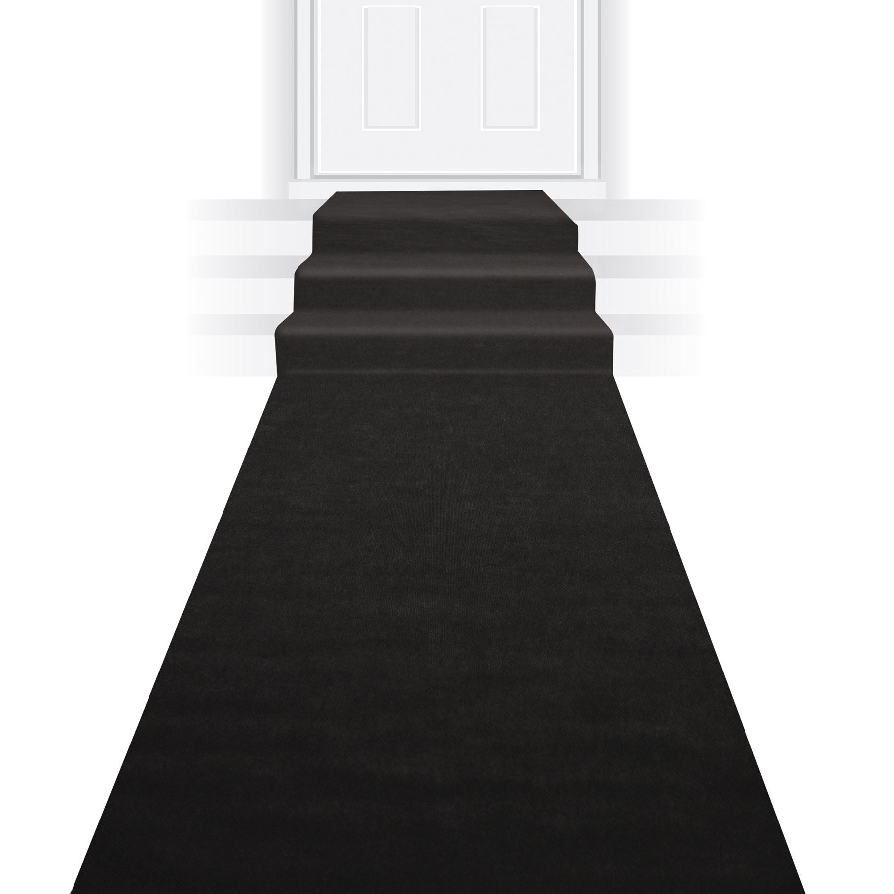 Beistle Black Carpet Runner - Party Supply Decoration for General Occasion