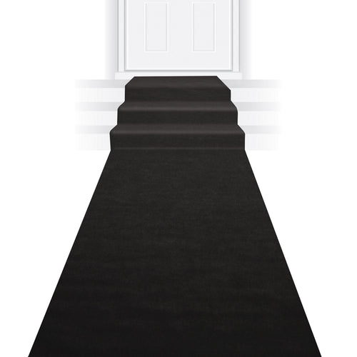 Beistle Black Carpet Runner - Party Supply Decoration for General Occasion