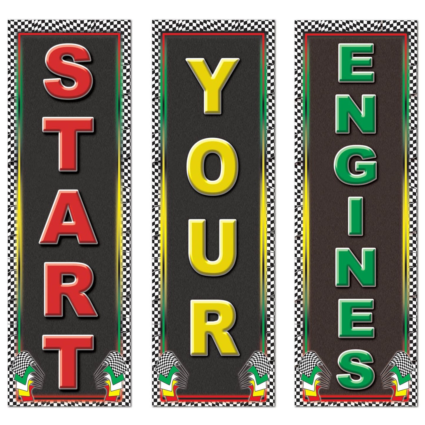 Beistle Racing Cutouts | Party Supply | Decoration