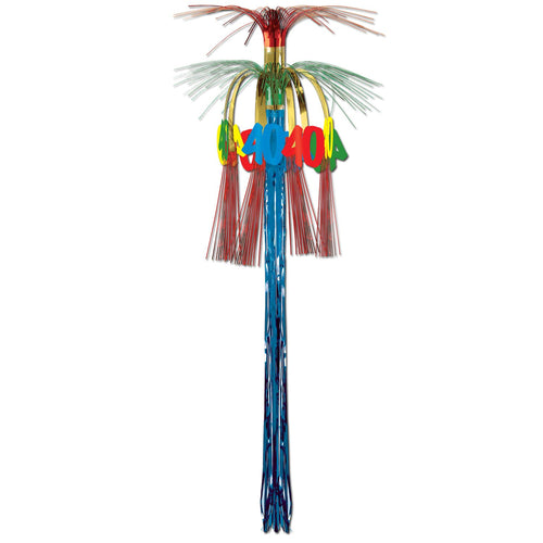 Beistle "40" Cascade Hanging Column - Birthday-Age Specific | Party Supply