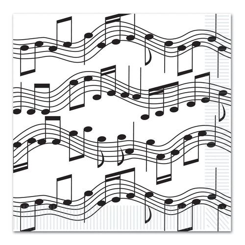 Beistle Musical Note Lunch Napkins - Music | Party Supply | Decoration