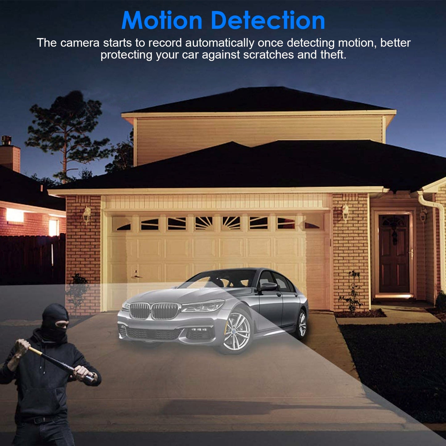 1080P Dual Lens Dash Cam Vehicle Driving Recorder Car DVR with WiFi GPS